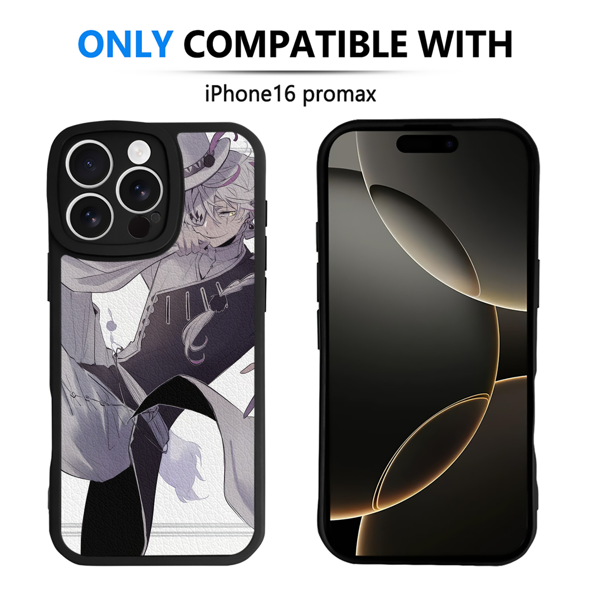 （画像用） 文豪ストレイドッグス Bungo Stray Dogs 【iPhone 16シリーズ対応】シリコンスマホケース（レザー調） 材質：シリコン